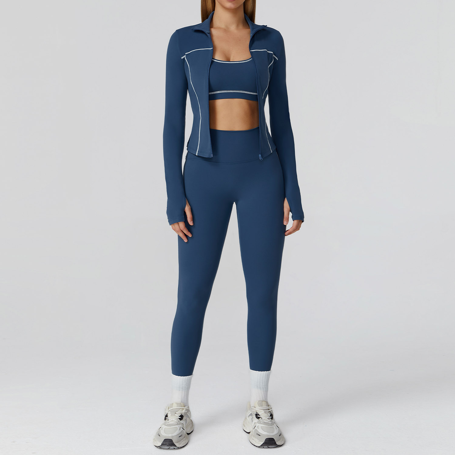 Compression Long Pant - Women Clothes Sports Outfits Yoga Set