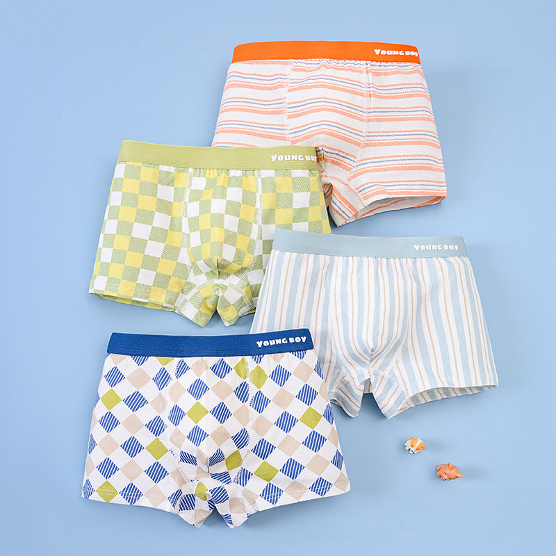 4-Pack Soft Boy Boxer Brief  H - Boxer Brief Pack Cotton 评论和价格