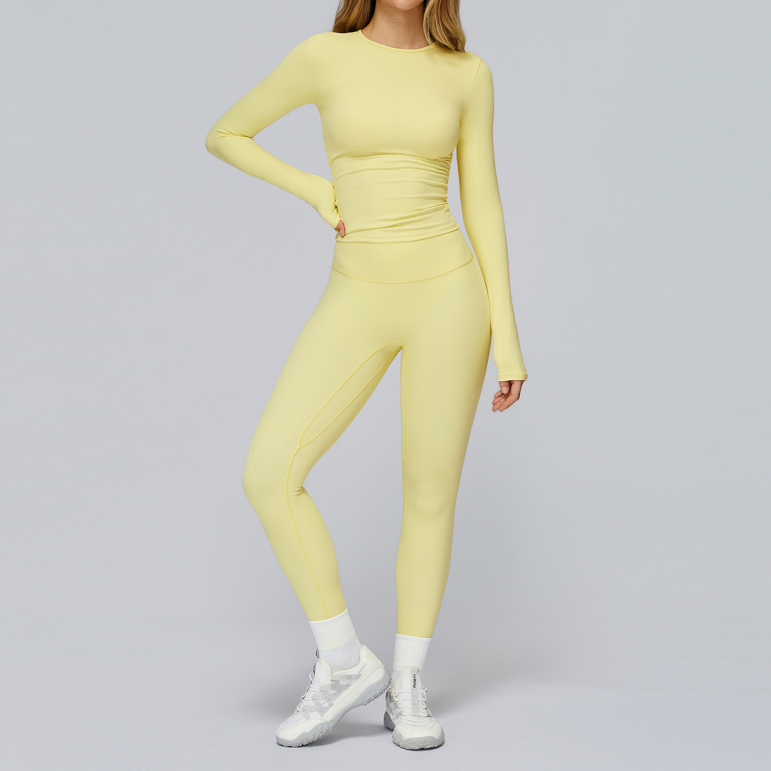Workout Set 2PCS Seamless Yoga - Compression Long Pant 评论和价格