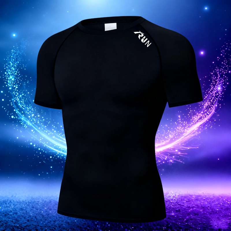 Men Quick Dry Compression Elas - T Shirt Tight Fit 评论和价格