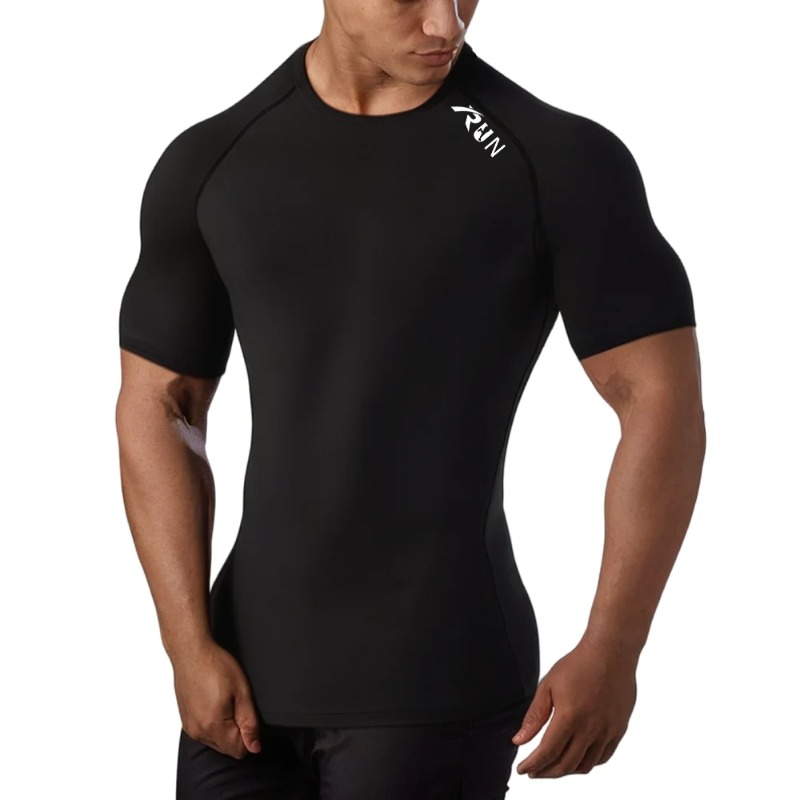 Men Quick Dry Compression Elas - T Shirt Tight Fit 评论和价格