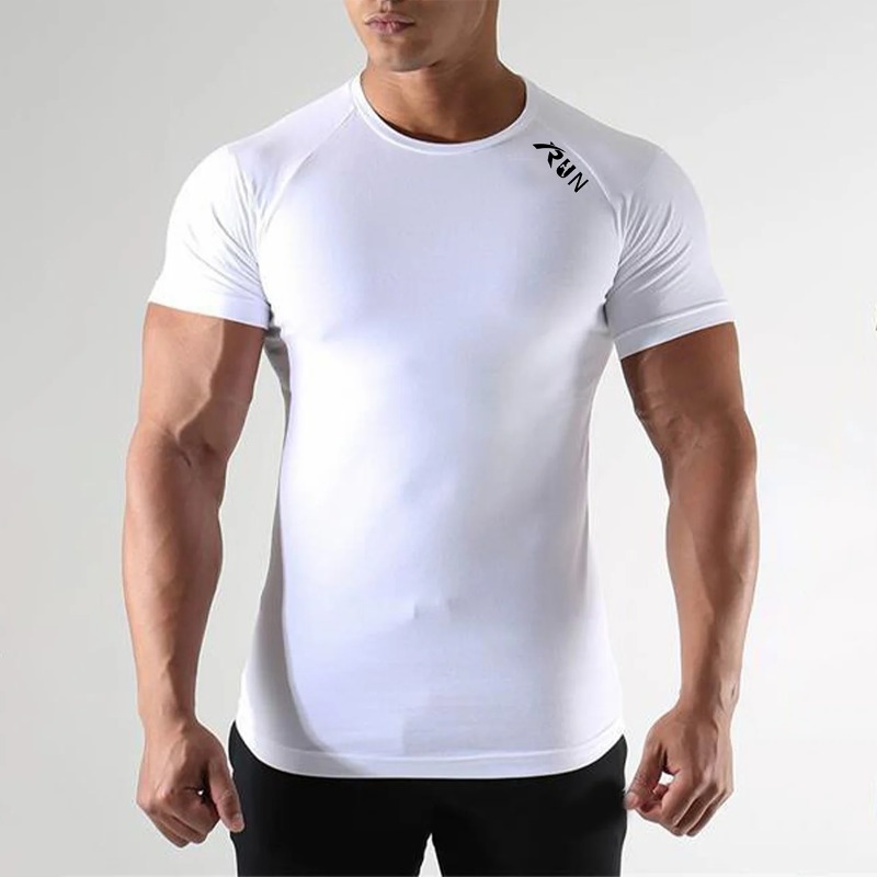 Men Quick Dry Compression Elas - T Shirt Tight Fit 评论和价格
