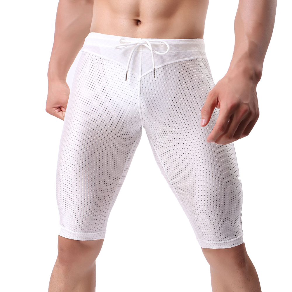 Men's Underwear Sexy Mesh Stit - Mesh Sport Boxer 评论和价格