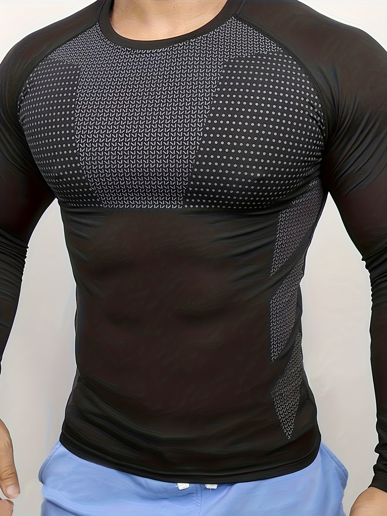 Men's autumn and winter thick  - T Shirt Tight Fit 评论和价格