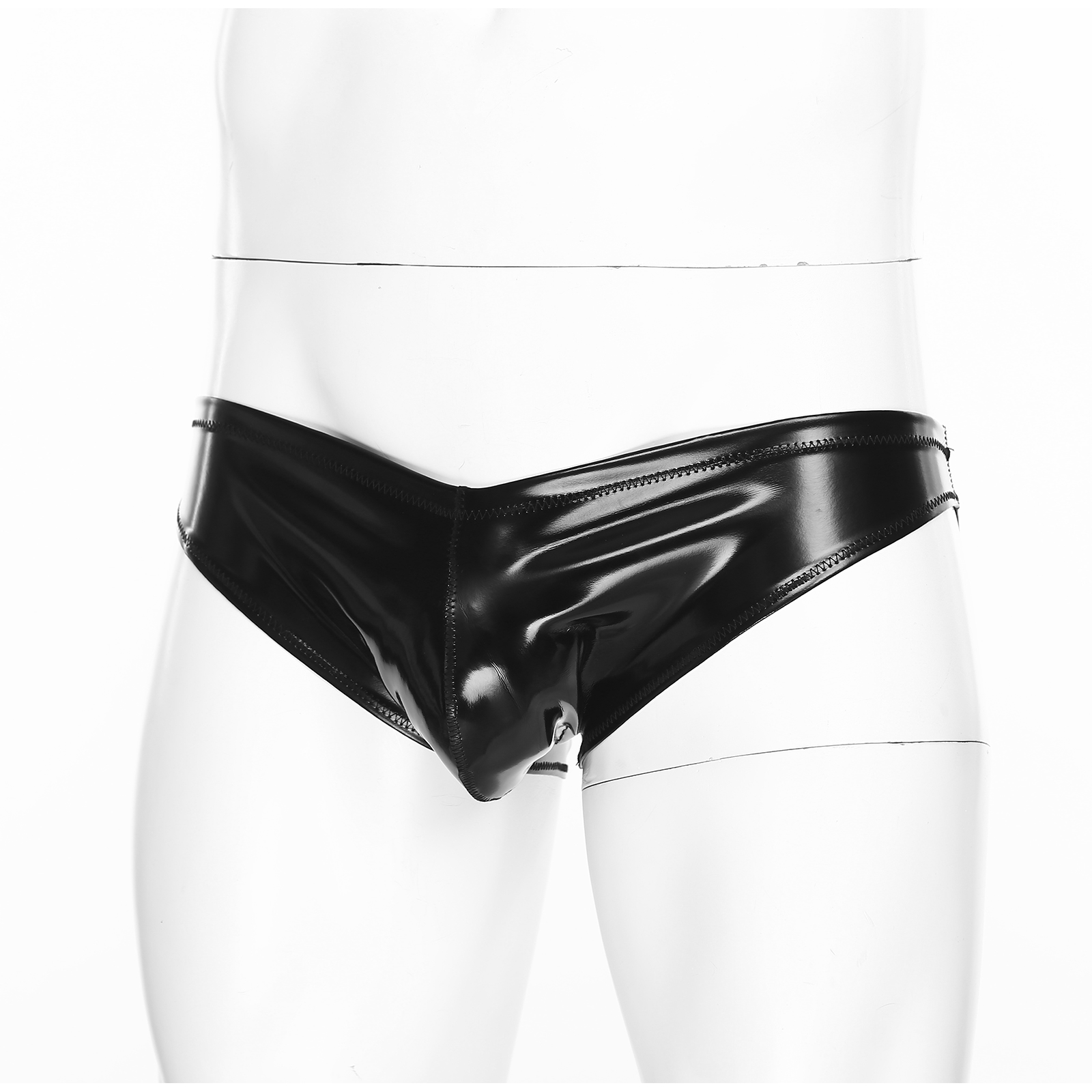Mens Glossy Latex Briefs Paten - Pouch Boxer Pouch 评论和价格