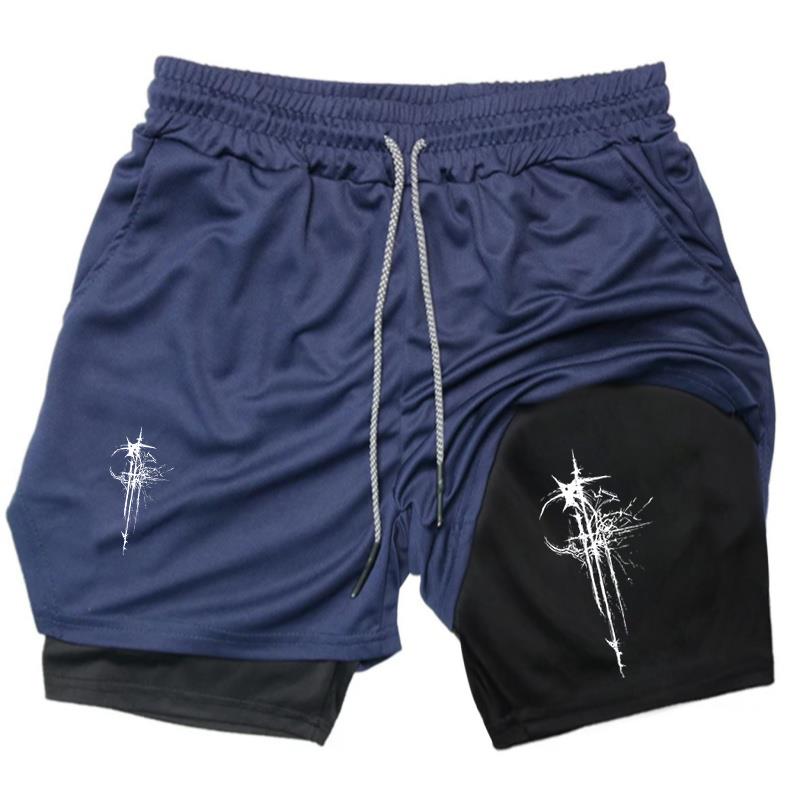 2 in 1 Running Short for Men G - Compression Shorts Athletes 评论和价格