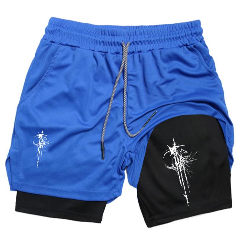 2 in 1 Running Short for Men G - Compression Shorts Athletes 评论和价格
