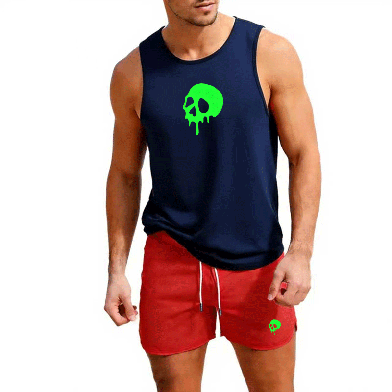 Fitness loose men tank top  sl - Sleeveless Undershirt 评论和价格