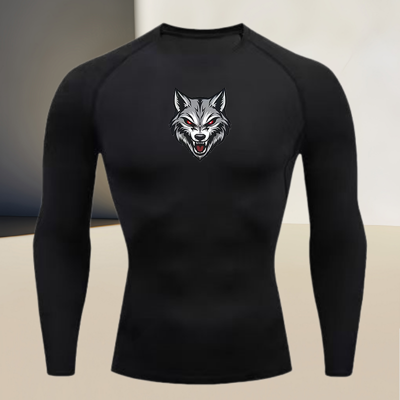 Men's long sleeved round neck  - T Shirt Tight Fit 评论和价格