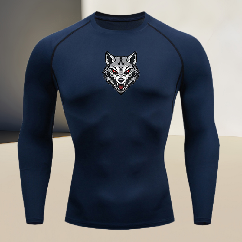 Men's long sleeved round neck  - T Shirt Tight Fit 评论和价格