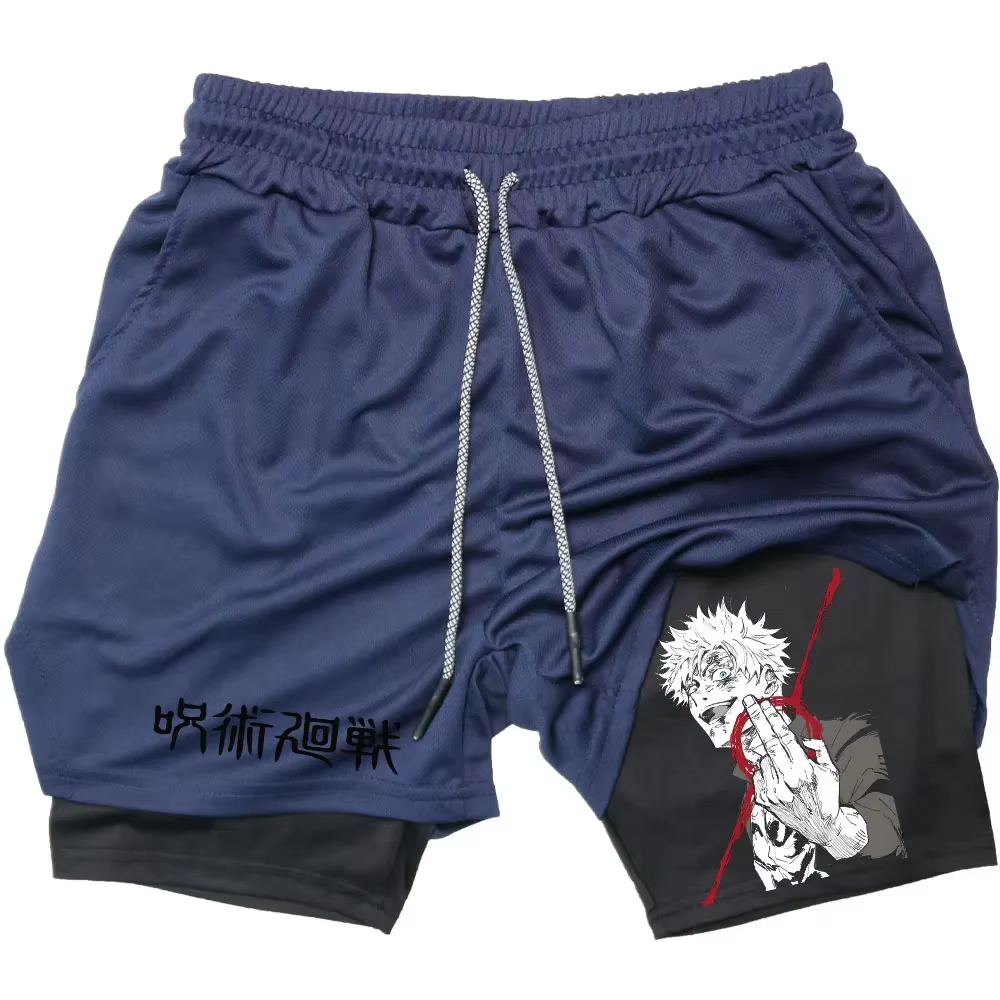 Anime Jujutsu Kaisen Gym Short - Compression Shorts Athletes 评论和价格