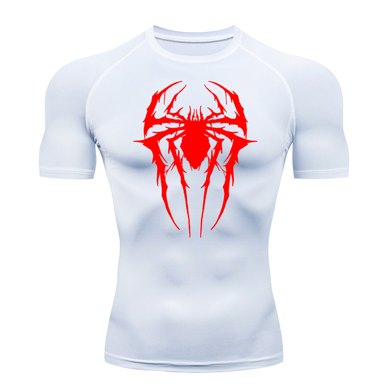 Spider Graphic Compression Shi - Base Layer Top 评论和价格
