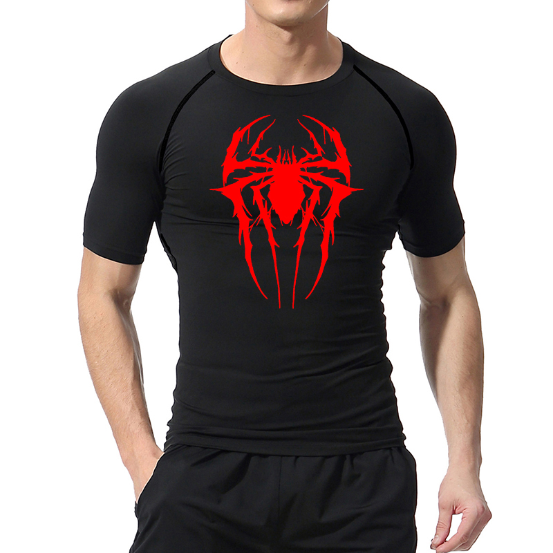 Spider Graphic Compression Shi - Base Layer Top 评论和价格