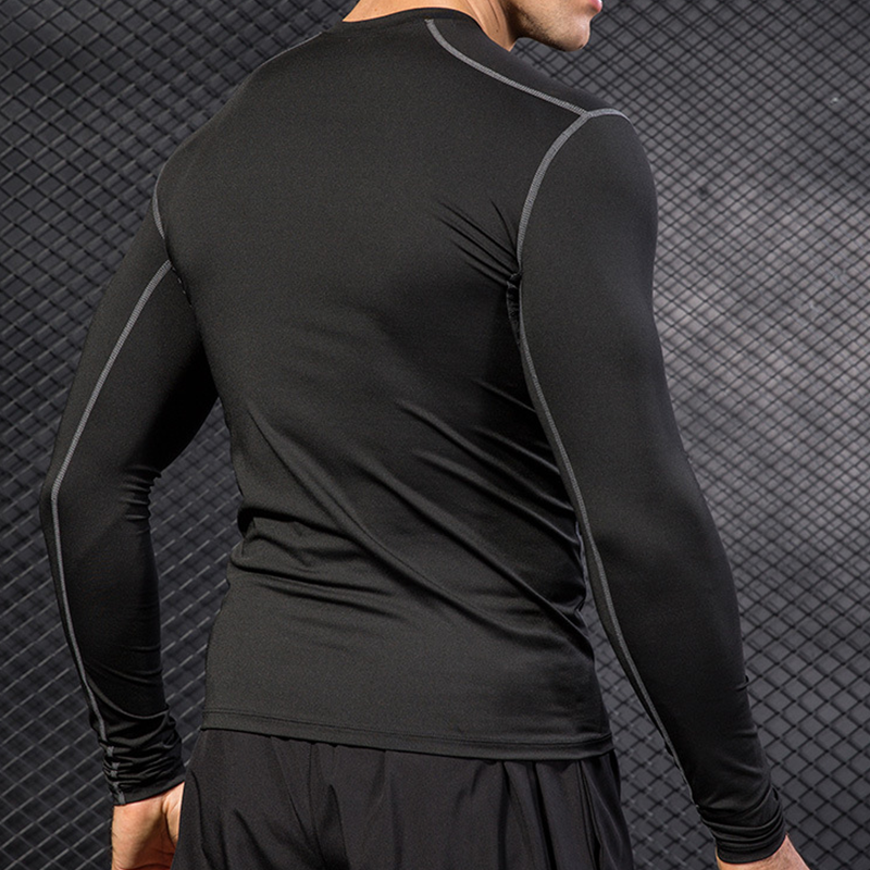 Men's Running Sports Long Slee - T Shirt Tight Fit 评论和价格