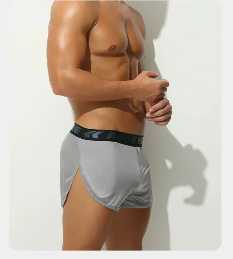 Men's Solid Color Underwear bo - Mesh Sport Boxer 评论和价格