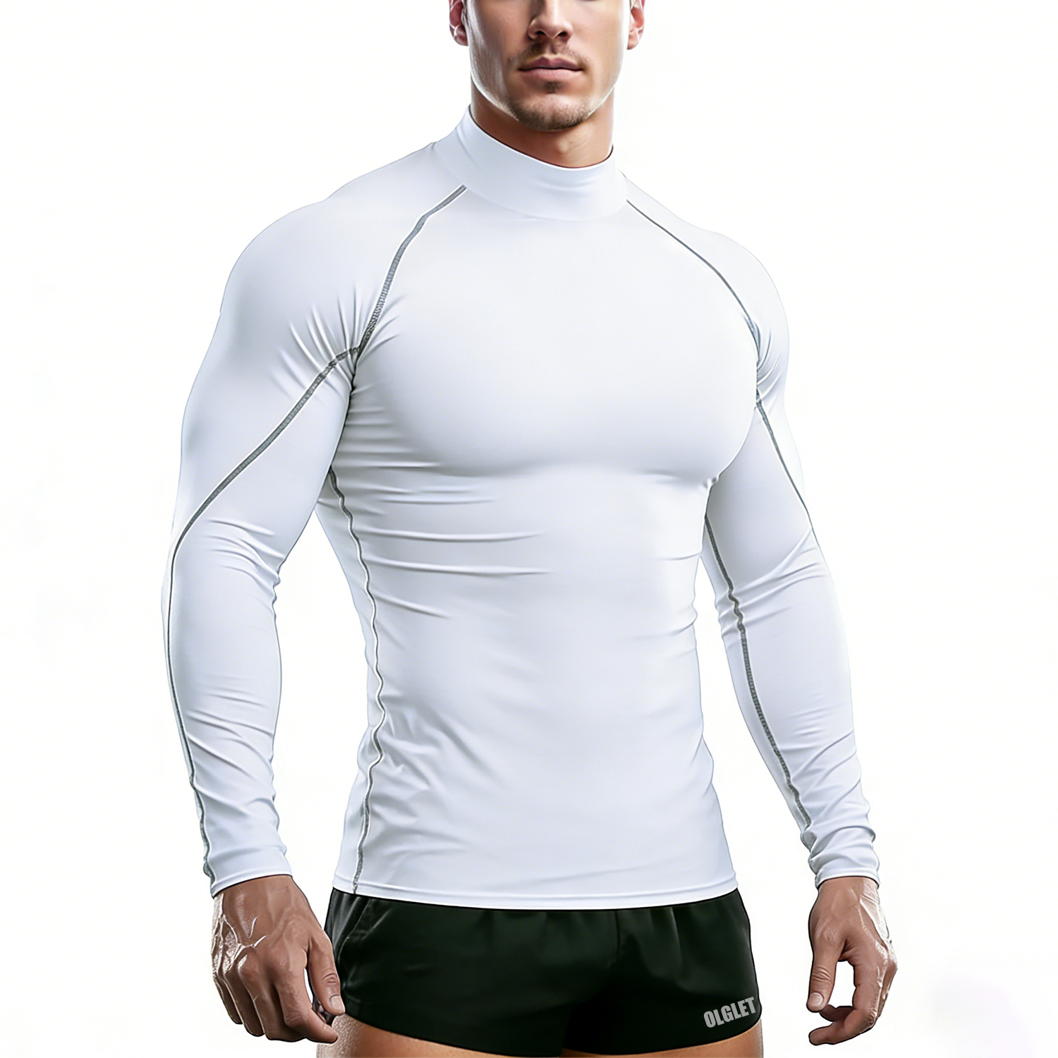 Sport T-shirt Men Compression  - T Shirt Tight Fit 评论和价格