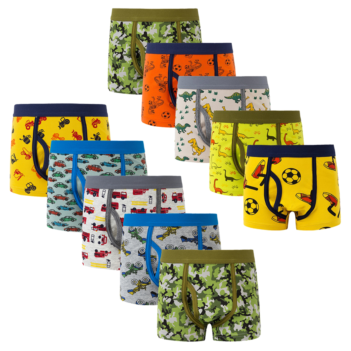 Little Boys' Cotton Boxer Brie - Boxer Brief Pack Cotton 评论和价格