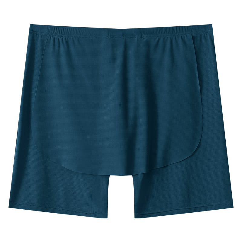 Men Underwear Cueca Solid Ice  - Long Leg Trunk Men 评论和价格