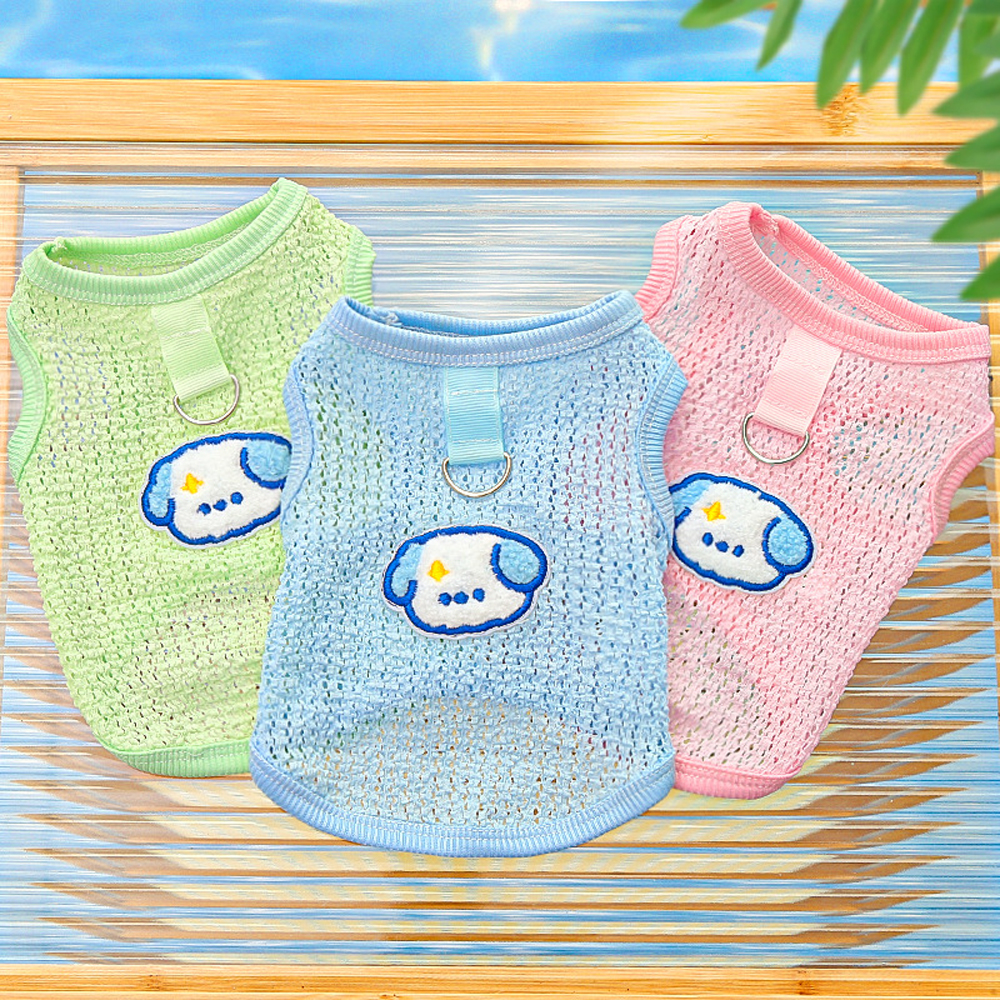 Cute Dog Cooling Vest Solid Br - Sleeveless Undershirt 评论和价格