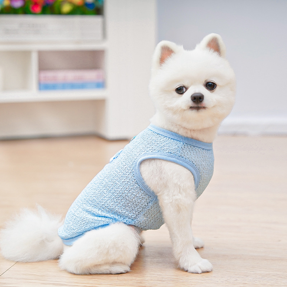Cute Dog Cooling Vest Solid Br - Sleeveless Undershirt 评论和价格