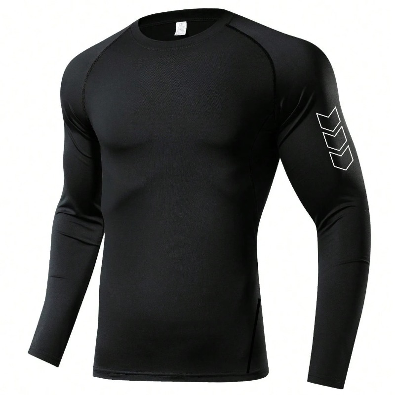 Men Quick-dry T-shirt Long Sle - Base Layer Top 评论和价格