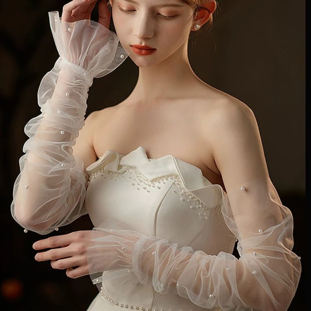 Lace Bridal Long White Gloves  - Thermal Long John 评论和价格