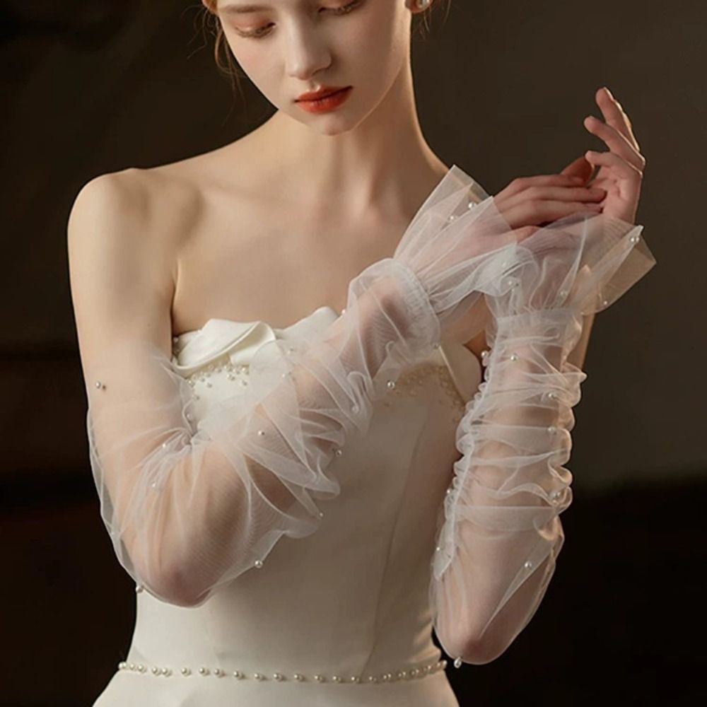 Lace Bridal Long White Gloves  - Thermal Long John 评论和价格
