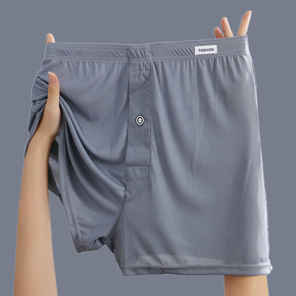 Sexy Men Daily Ice Silk Loose  - Boxer Shorts Modal 评论和价格