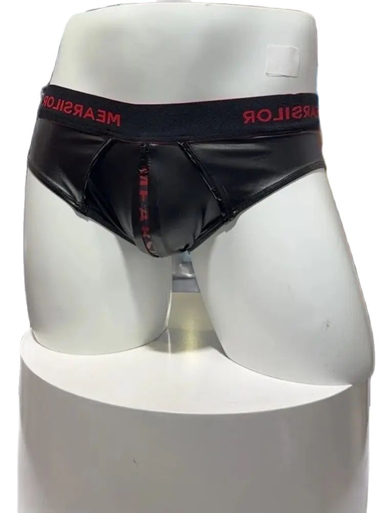 Faux Latex Elastic PU Leather  - Pouch Boxer Pouch 评论和价格