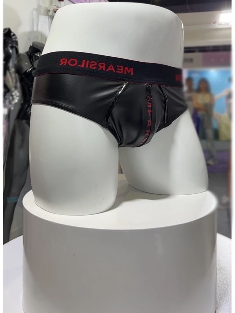 Faux Latex Elastic PU Leather  - Pouch Boxer Pouch 评论和价格