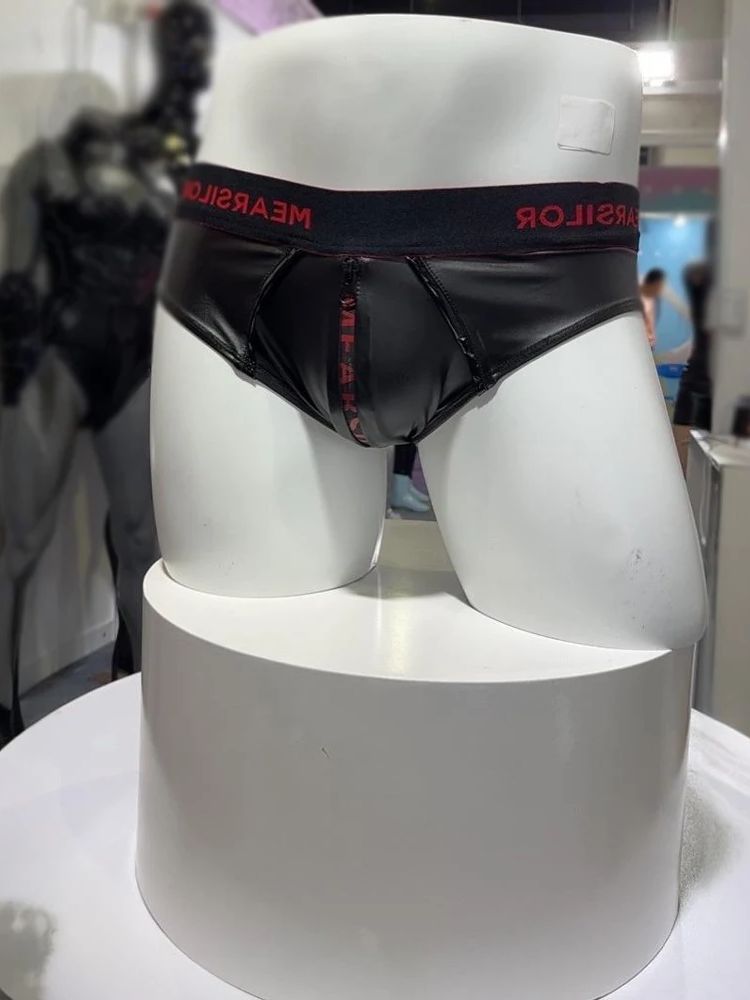 Faux Latex Elastic PU Leather  - Pouch Boxer Pouch 评论和价格