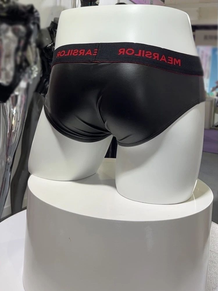 Faux Latex Elastic PU Leather  - Pouch Boxer Pouch 评论和价格