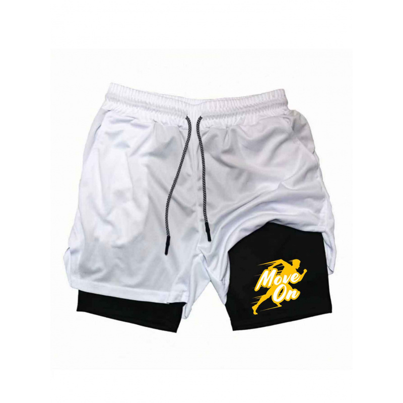 Summer Breathable Two-in-one D - Compression Shorts Athletes 评论和价格