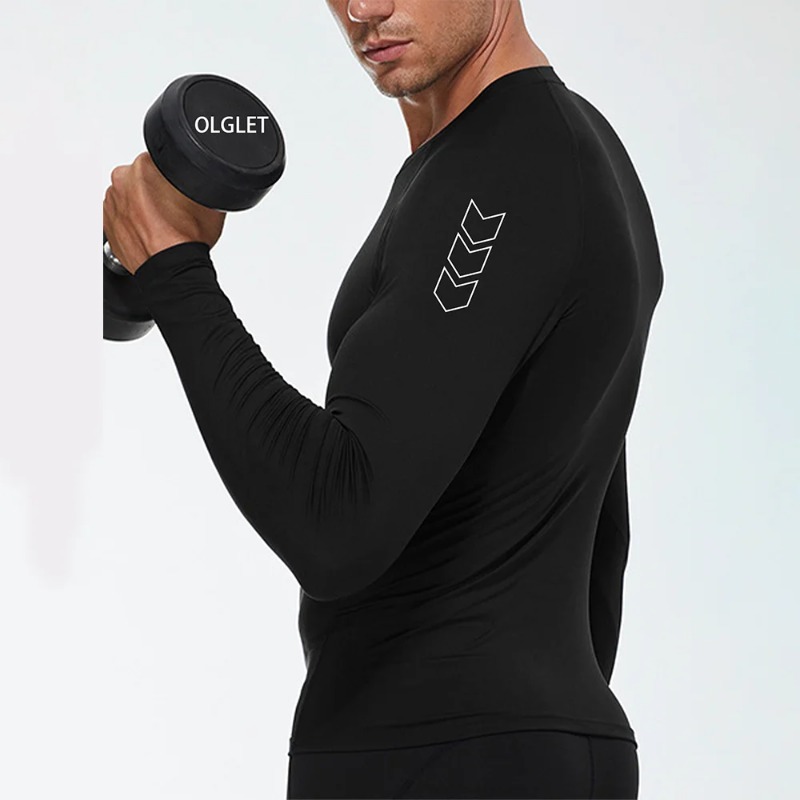 Men Compression Long Sleeve Sh - Base Layer Top 评论和价格